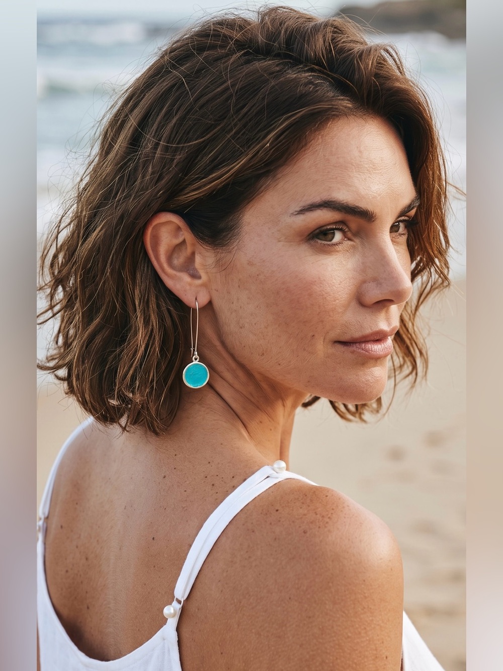 🩶SENSITIVE EARS BY EAR SENSE🩶Turquoise Drop Earrings/NIP